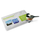 birdsticker&reg; set (5 &quot;invisible&quot; stickers against bird strikes + plastic scraper)