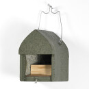 Nest box with oval entrance holes 30 x 50mm for niche breeders such as black redstart, wagtail, coal tit, tree sparrow, house sparrow, robin, wren and gray flycatcher