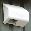 Nest box half-cavity breeders for wall mounting e.g. for black redstart, wagtail, granfly and sparrow