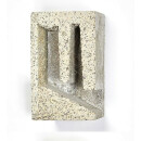 Bat block module 145 mm with rear wall, closed solitary stone